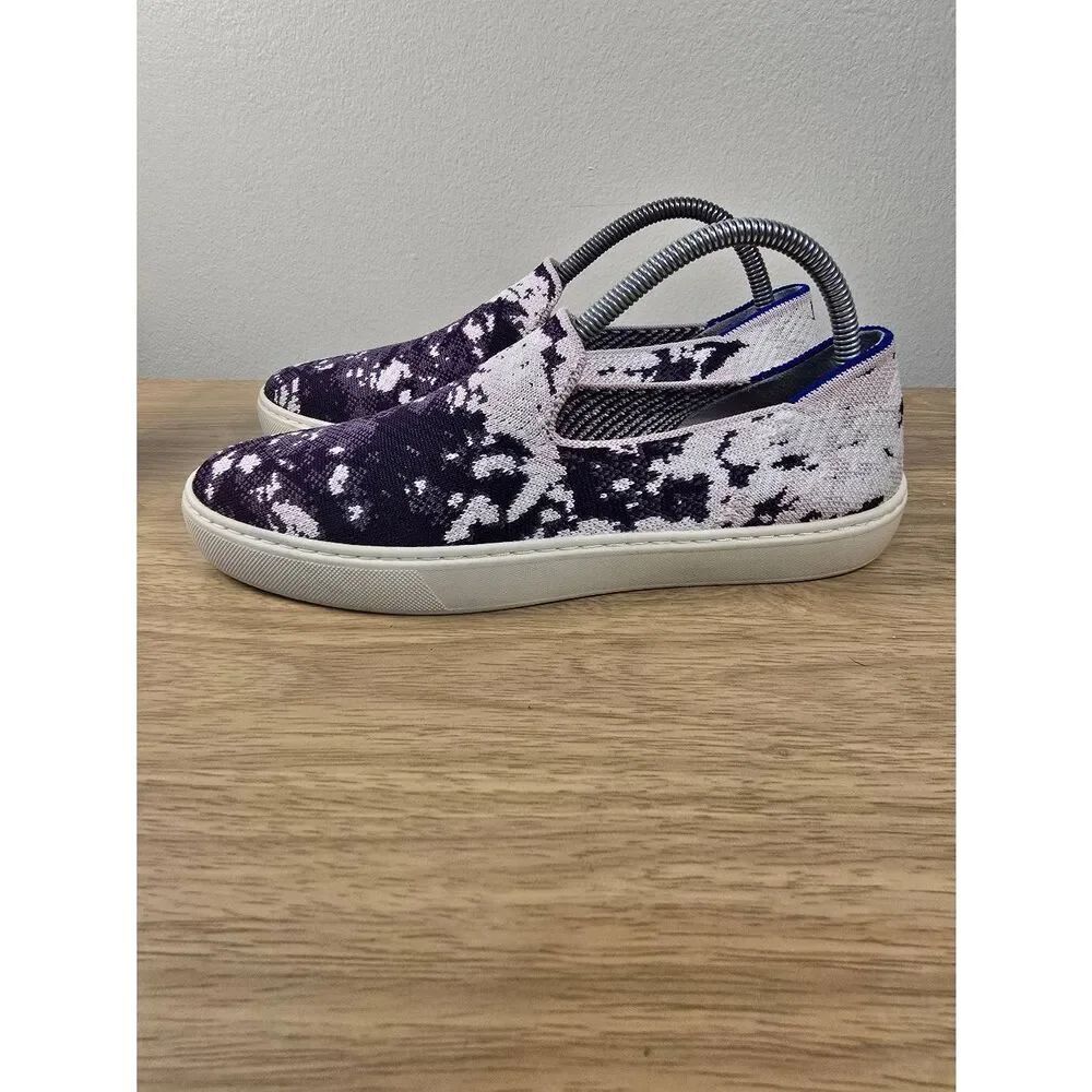 ROTHY's The Original Slip On Comfort Shoes - Women's Size 9 Purple Tie Dye